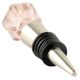 Pink Hexagon Glass Cut Wine Stopper Online